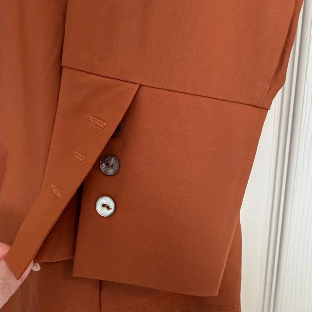 MarlaWynne Rust Button-Down Tunic Top - Picture 3 of 7